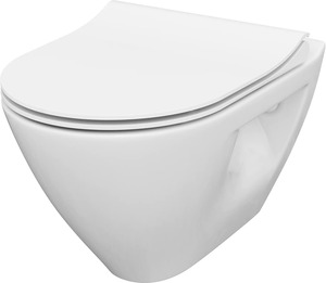Primaster Wand-Tiefspül-WC Medea spülrandlos weiß