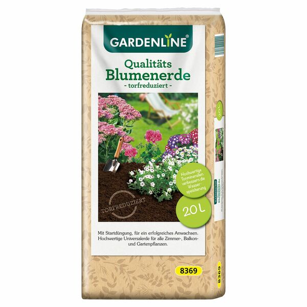 Bild 1 von GARDENLINE Qualitäts-Blumenerde 20 l