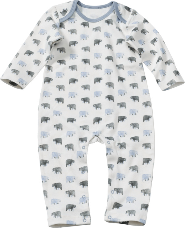 Bild 1 von ALANA Baby Schlafanzug, Gr. 74/80, aus Bio-Baumwolle, weiß