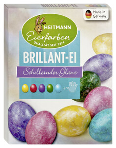 Heitmann Eierfarben Brillant-Ei mit 5 flüssigen Eierfarben und 1 Bindemittel Gelantine AZO-frei 30ML