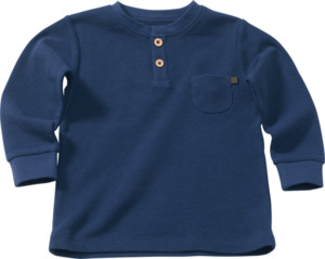 ALANA Kinder Langarmshirt, Gr. 92, aus Bio-Baumwolle, blau