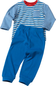 ALANA Kinder Schlafanzug, Gr. 104, aus Bio-Baumwolle, blau