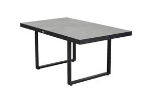 outdoor (Gartenmöbel Mit Flair) - Diningtisch Sondrino, Aluminiumgestell in schwarz, Tischplatte betonfarbend