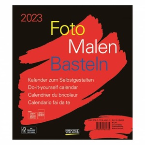 Bastelkalender 2023 - schwarz