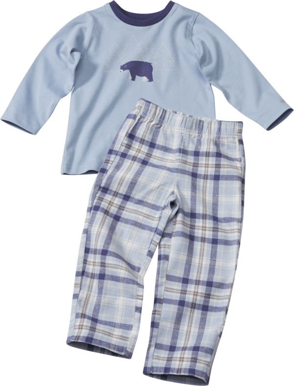 Bild 1 von ALANA Kinder Schlafanzug, Gr. 122/128, aus Bio-Baumwolle, blau