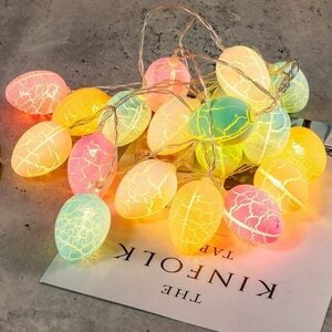 Jormftte Osterei »Ostern Deko Lichterkette, 3M 20 LED Ostereier Lichterkette Batteriebetrieben, Lichterkette Für Kinder, Außen, Innen, Baum, Haus, Garten«