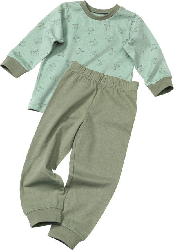 Bild 1 von ALANA Kinder Schlafanzug, Gr. 98, aus Bio-Baumwolle, grün