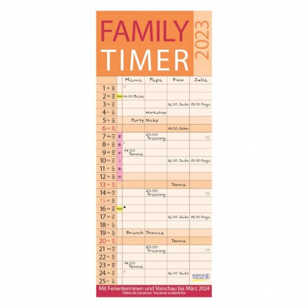 Bild 1 von Kalender - Family Timer - 2023