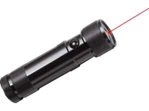 BRENNENSTUHL Eco-LED Laser Light, Laserpointer mit Taschenlampe