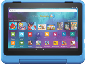 AMAZON Fire HD 8 Kids Pro (2022), Tablet, 32 GB, Zoll, Schwarz, mitgelieferte Hülle im Farbton Cyber-Welt-Design