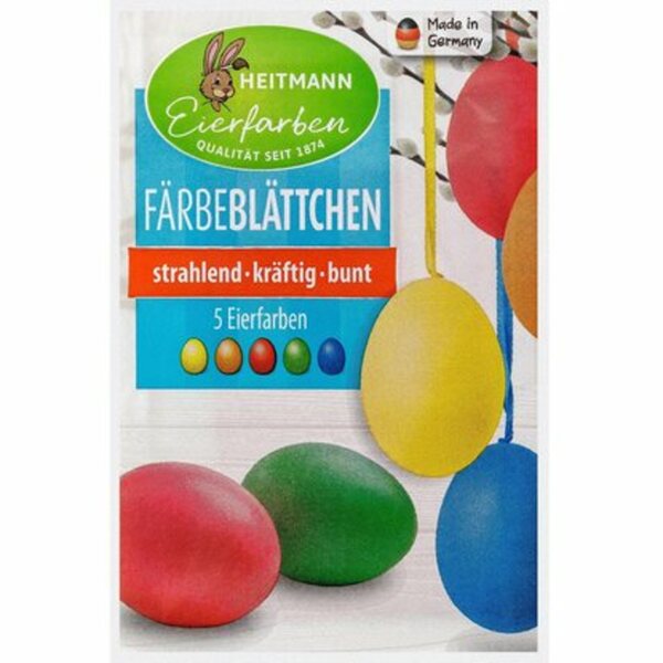 Bild 1 von Brauns-Heitmann Eierfarben Färbeblättchen 5 Farben