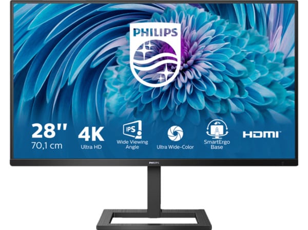 Bild 1 von PHILIPS 288E2UAE 28 Zoll UHD 4K 4K-Monitor mit Ultra Wide Color Technologie, SmartImage Spielmodus, Flicker-Free Technologie und LowBlue Modus (4 ms Reaktionszeit, 60 Hz)