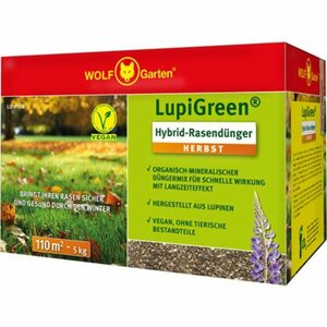 Wolf Garten Hybrid-Rasendünger Herbst LU-H 110 D/A LupiGreen® 5 kg