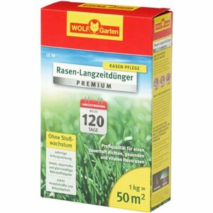 Wolf-Garten Rasen-Langzeitdünger Premium LE 50 1 kg