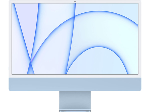 Bild 1 von APPLE iMac MGPL3D/A CTO 2021, All-in-One PC mit 23,5 Zoll Display, Apple M-Series Prozessor, 16 GB RAM, 1 TB SSD, M1 Chip, Blau