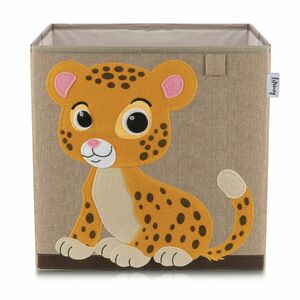 Lifeney Aufbewahrungsbox Tiger, braun, 33x33x33cm
