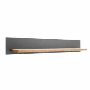 Wandboard CHARLOTTE grau - Holznachbildung - Melaminbeschichtung - Breite 150 cm - Höhe 22 cm - Tiefe 21 cm
