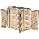 Bild 4 von Weka Garten Q Terrassenschrank Natur 160 cm x 75 cm