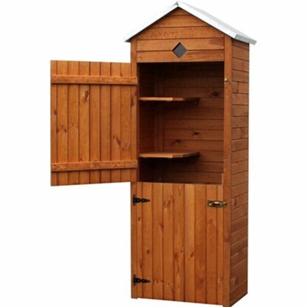 Bild 1 von Promadino Gartenschrank Piccolo 2türig Kiefernholz (BxTxH) 76 x 49 x 193 cm