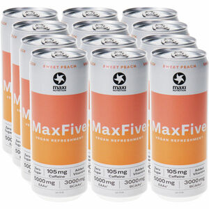 Maxi Nutrition MaxFive Sweet Peach, 12er Pack (EINWEG) zzgl. Pfand