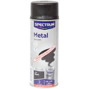 Spectrum Matte Sprühfarbe für Metall Schwarz