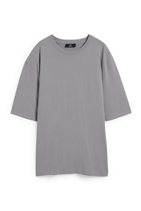 C&A T-Shirt-mit Recover™ recycelter Baumwolle, Grau, Größe: S