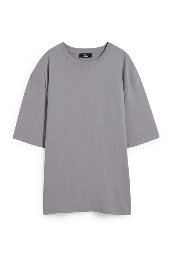 Bild 1 von C&A T-Shirt-mit Recover™ recycelter Baumwolle, Grau, Größe: S