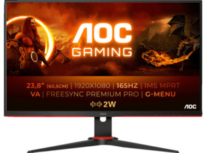 AOC 24G2SAE 23,8 Zoll Full-HD Gaming Monitor (1 ms Reaktionszeit, 165 Hz)