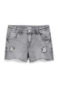 C&A Jeans-Shorts, Grau, Größe: 176