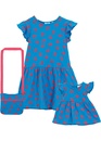 Bild 1 von Mädchen Jerseykleid + Tasche + Puppenkleid (3-tlg. Set)