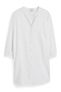 C&A Bluse-mit Leinen aus EUROPEAN FLAX®, Weiß, Größe: 50