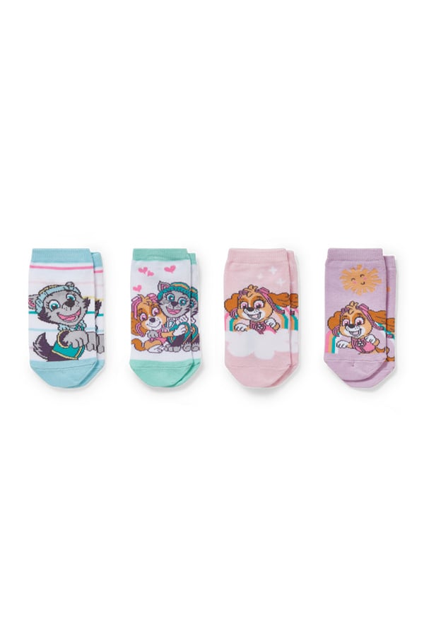 Bild 1 von C&A Multipack 4er-Paw Patrol-Sneakersocken mit Motiv, Weiß, Größe: 31-33