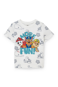 C&A Paw Patrol-Kurzarmshirt-In-Conversion Baumwolle, Weiß, Größe: 110