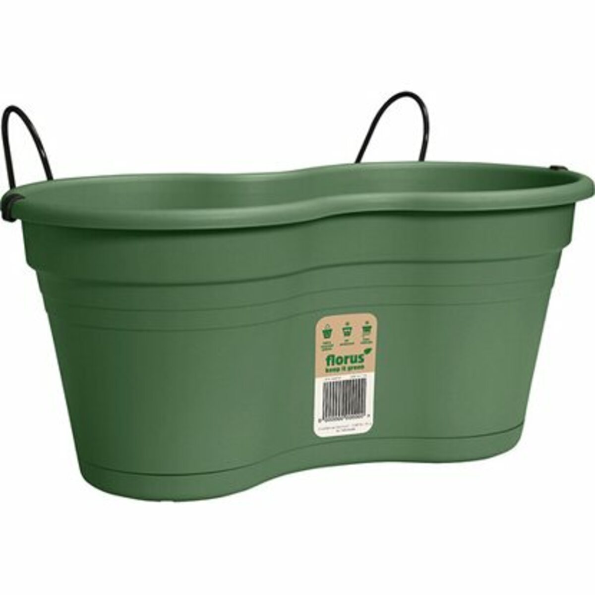 Florus BalkonBlumenkasten mit Halterung Grün 37 cm von OBI ansehen!