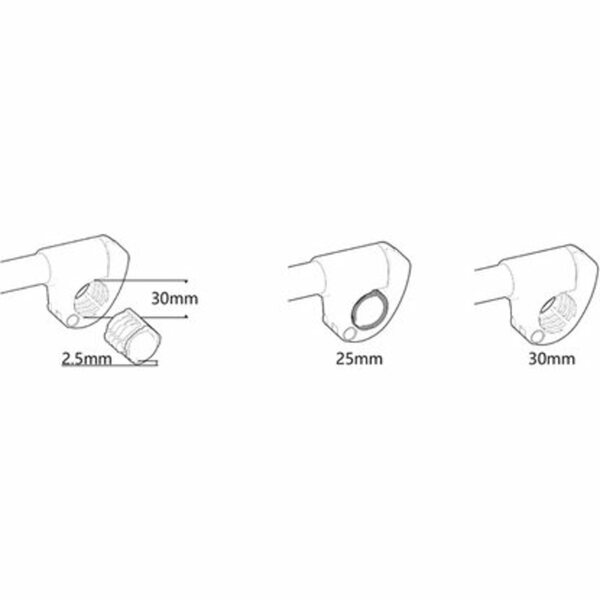 Bild 4 von Eufab Strap-Rahmenhalter Verstellbar 27 cm Schwarz-Silber