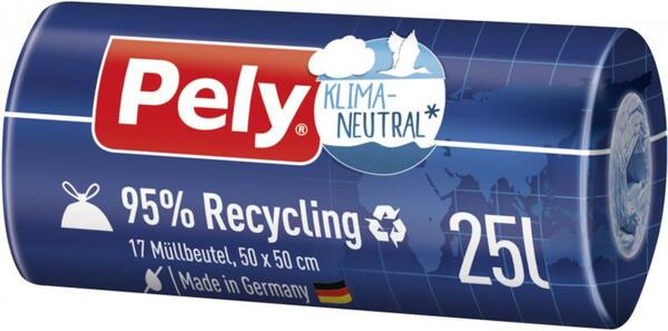 Bild 1 von Pely Zugband-Müllbeutel 25 Liter 95% Recycling