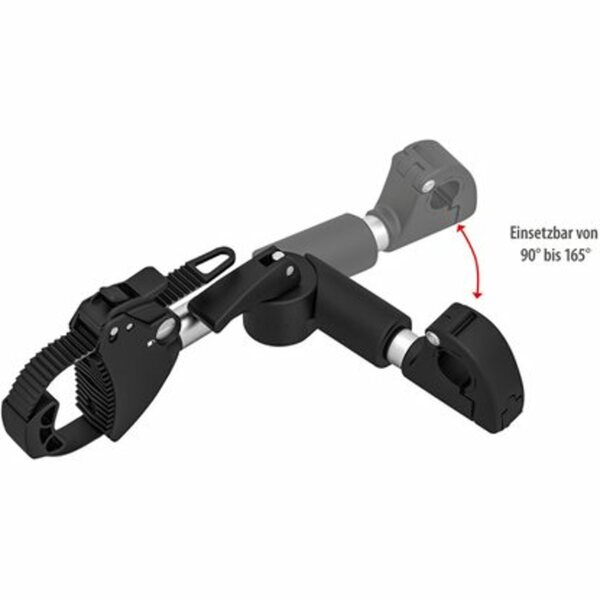 Bild 3 von Eufab Strap-Rahmenhalter Verstellbar 27 cm Schwarz-Silber