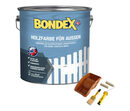 Bild 1 von Bondex Holzfarbe für Außen, 7,5 ,  inkl. Verarbeitungs-Set, weiß