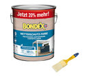 Bild 1 von Bondex Wetterschutz-Farbe, 3,0 l, inkl. Flachpinsel, anthrazit