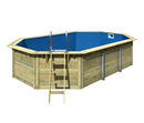 Bild 1 von Karibu Gartenpool-Set »Modell 4«, naturfarben, ca. 400 x 610 cm