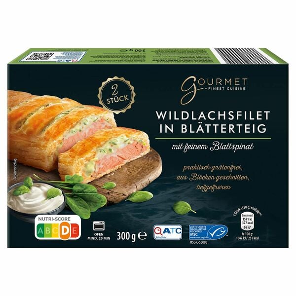 Bild 1 von GOURMET FINEST CUISINE Wildlachsfilet in Blätterteig 300 g