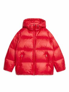Arket Daunen-Steppjacke Rot, Jacken in Größe XS. Farbe: Red