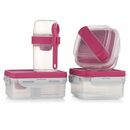 Bild 1 von LocknLock Frischhaltedosen Lunch-Box-Set, 4tlg. inkl. Zubehör 560ml-1,2l