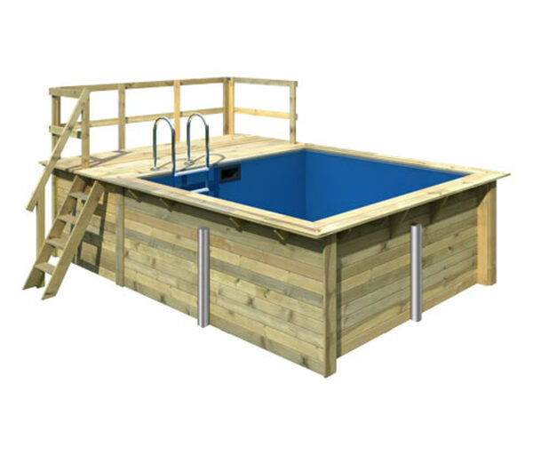 Bild 1 von Karibu Rechteck-Gartenpool-Set »Modell 1«, ca. 350 x 320 cm