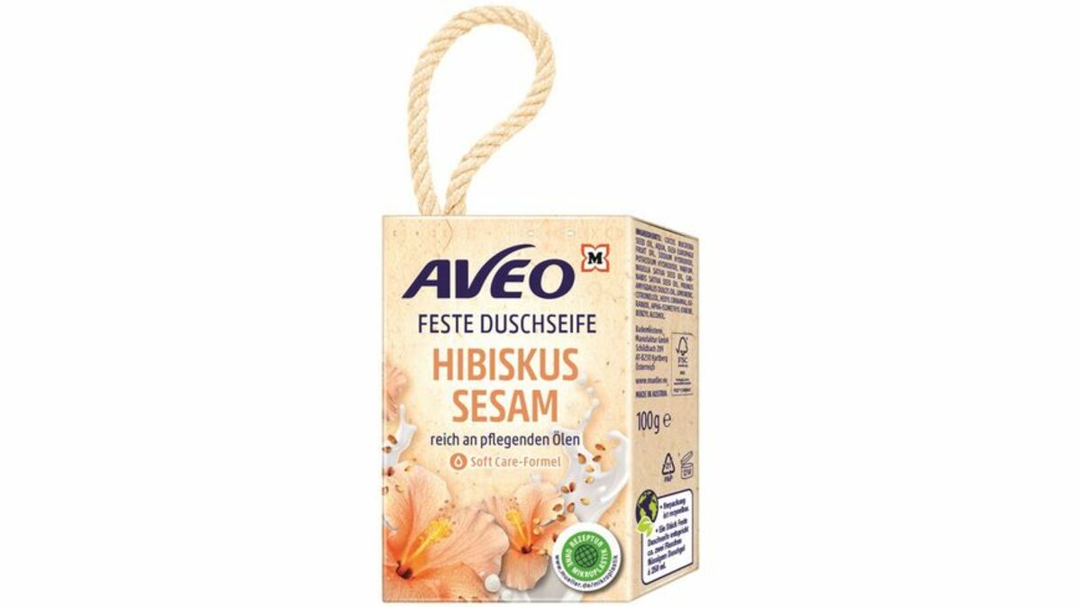 Bild 1 von Aveo Feste Duschseife Hibiskus & Sesam