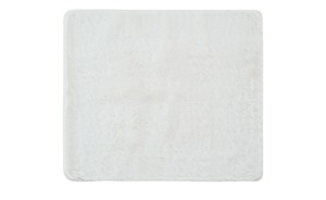 HOME STORY Badteppich  Angora weiß 100% Polyester Maße (cm): B: 55 Heimtextilien