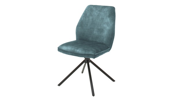 Bild 1 von Primo Polsterstuhl drehbar  Ramina blau Maße (cm): B: 52 H: 89 T: 64 Stühle