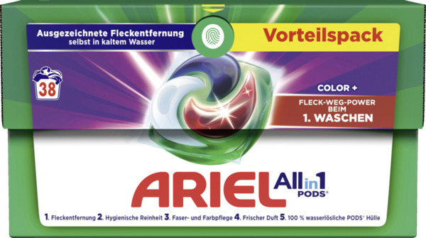 Bild 1 von Ariel All-in-1 Pods Colorwaschmittel Vorteilspack 38WL