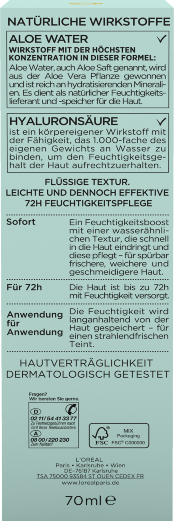 Bild 2 von L’Oréal Paris Hydra Genius Aloe Water 14.21 EUR/100 ml