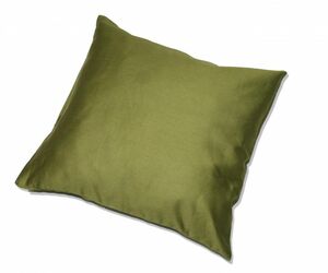 Baumwoll-Satin Kissenhülle Uni 2x 40/40 cm, Farbe oliv